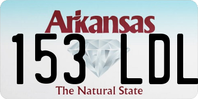 AR license plate 153LDL