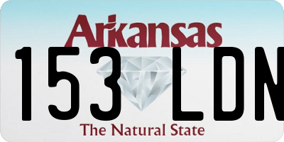 AR license plate 153LDN