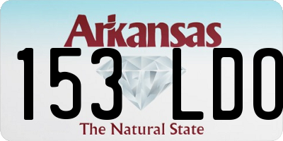 AR license plate 153LDO