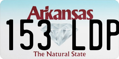 AR license plate 153LDP