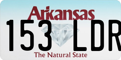 AR license plate 153LDR