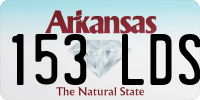 AR license plate 153LDS
