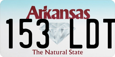 AR license plate 153LDT
