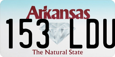 AR license plate 153LDU