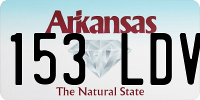 AR license plate 153LDV