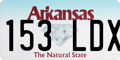 AR license plate 153LDX