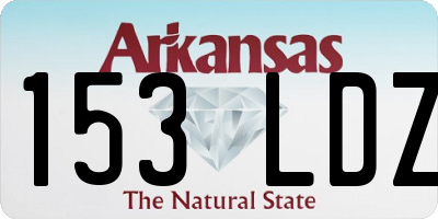 AR license plate 153LDZ