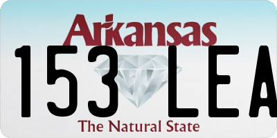 AR license plate 153LEA
