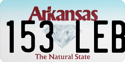 AR license plate 153LEB