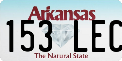 AR license plate 153LEC