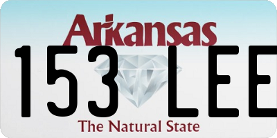 AR license plate 153LEE