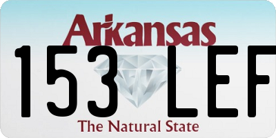 AR license plate 153LEF