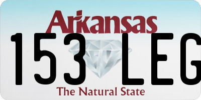 AR license plate 153LEG
