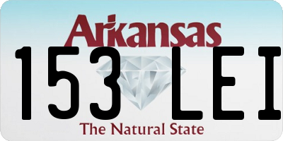 AR license plate 153LEI