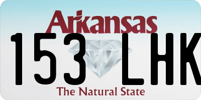 AR license plate 153LHK
