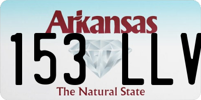 AR license plate 153LLV
