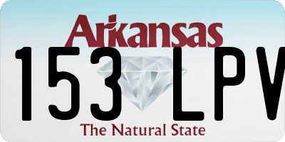 AR license plate 153LPV