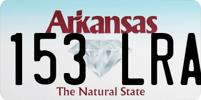 AR license plate 153LRA