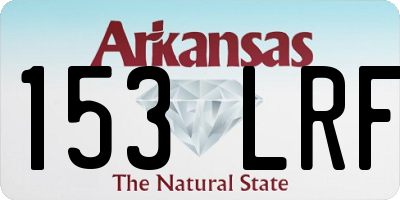 AR license plate 153LRF