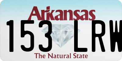 AR license plate 153LRW
