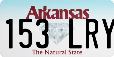AR license plate 153LRY