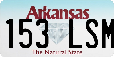 AR license plate 153LSM