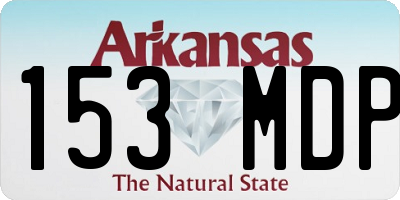 AR license plate 153MDP