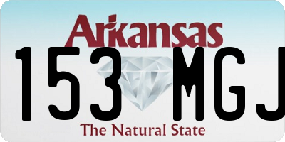 AR license plate 153MGJ