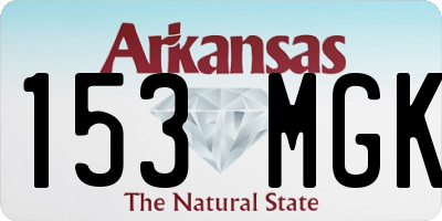 AR license plate 153MGK