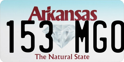 AR license plate 153MGO