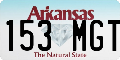 AR license plate 153MGT