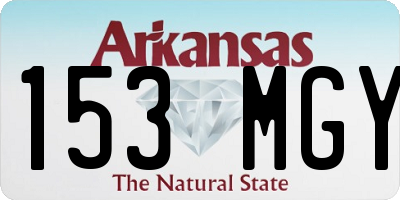AR license plate 153MGY