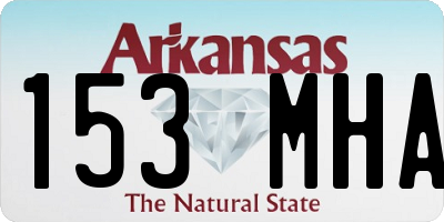 AR license plate 153MHA