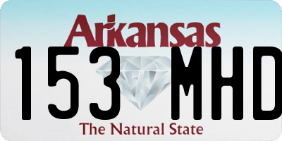 AR license plate 153MHD