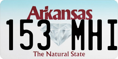 AR license plate 153MHI