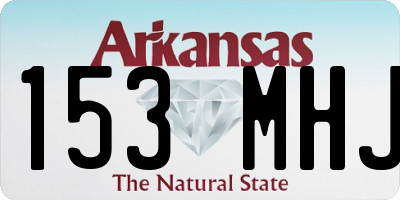 AR license plate 153MHJ