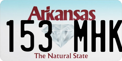 AR license plate 153MHK