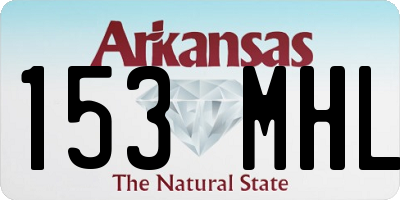 AR license plate 153MHL