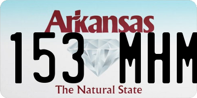 AR license plate 153MHM