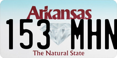 AR license plate 153MHN