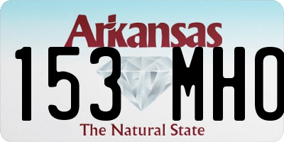 AR license plate 153MHO