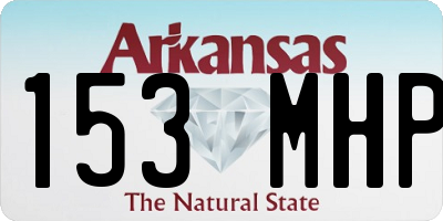 AR license plate 153MHP
