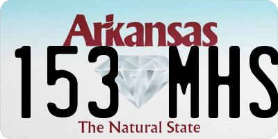 AR license plate 153MHS