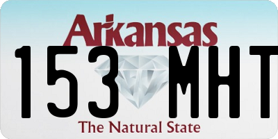 AR license plate 153MHT