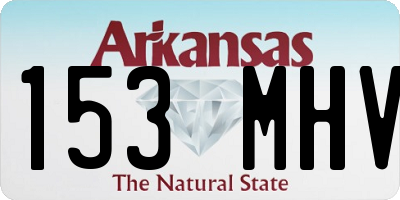 AR license plate 153MHV