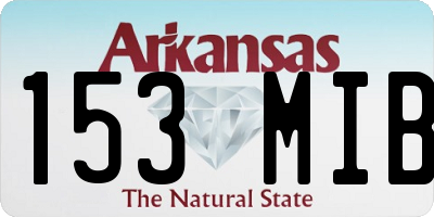 AR license plate 153MIB