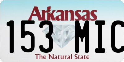 AR license plate 153MIC