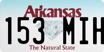 AR license plate 153MIH