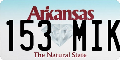 AR license plate 153MIK