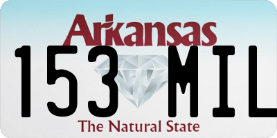 AR license plate 153MIL